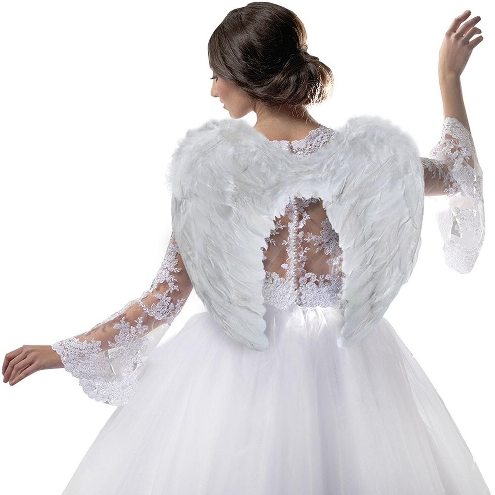 Fairy Angel Devil Feather Wings for Girls Costumes - Picture 6 of 8